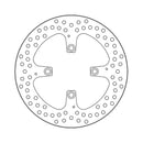 Halo Series Brake Rotor TUV Approved For Rear: Ducati: 06-10 D16RR Desmosedici RR 990