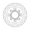 Halo Series Brake Rotor TUV Approved For Rear: Kawasaki: 15-17 Versys 650 LT ABS