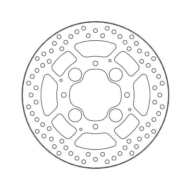 Halo Series Brake Rotor TUV Approved For Rear: Honda: 08-16 CB 1000 RA ABS