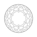 Halo Series Brake Rotor TUV Approved For Rear: Yamaha: 17-22 SCR 950