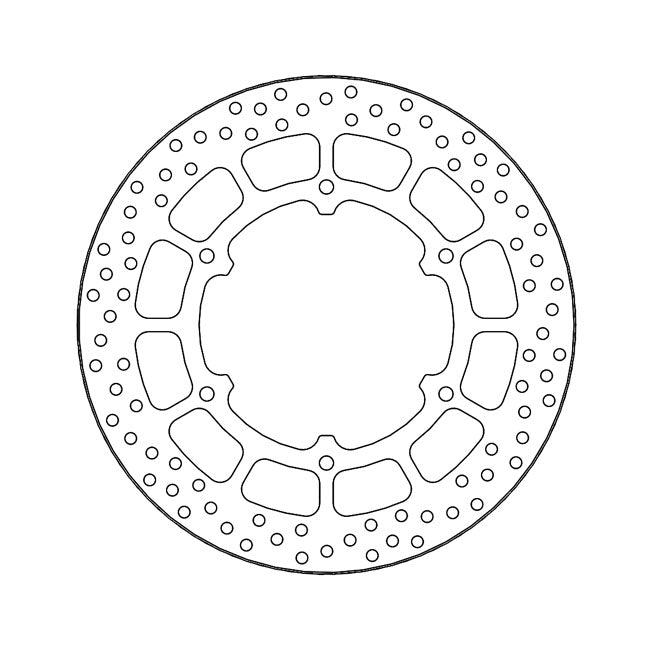 Halo Series Brake Rotor TUV Approved For Rear: Yamaha: 17-22 SCR 950