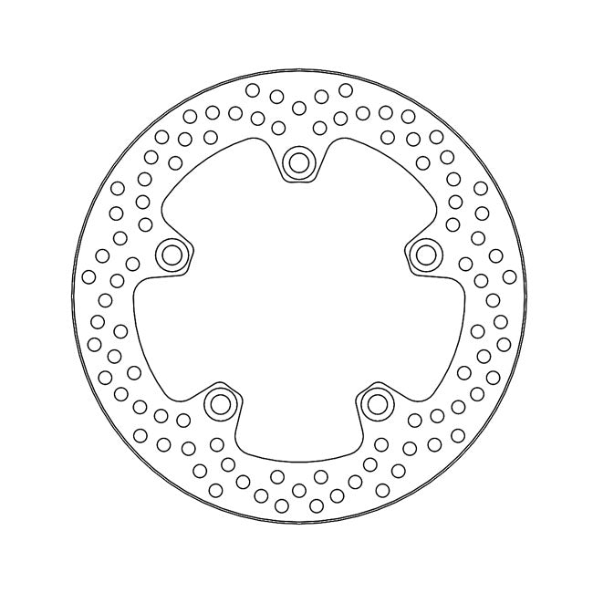 Halo Series Brake Rotor TUV Approved For Rear: Suzuki: 07-12 SV 650 S ABS