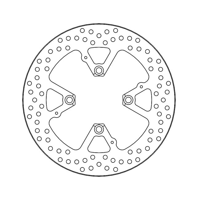 Halo Series Brake Rotor TUV Approved For Rear: Ducati: 17-18 Diavel 1200 Diesel