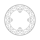 Halo Series Brake Rotor TUV Approved For Rear: Honda: 22 CB 500 X