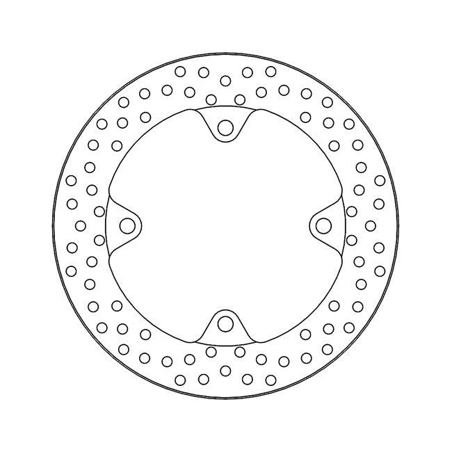 Halo Series Brake Rotor TUV Approved For Rear: Honda: 22 CB 500 X