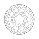 Halo Series Brake Rotor TUV Approved For Rear: Honda: 19 VFR 800 F Plus ABS