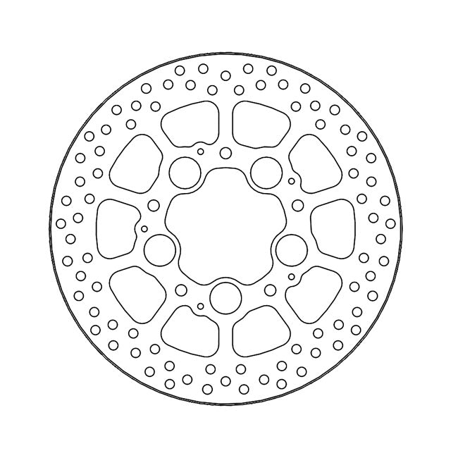 Halo Series Brake Rotor TUV Approved For Rear: Honda: 19 VFR 800 F Plus ABS