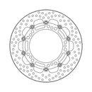 Halo Series Floating Brake Rotor Black TUV Approved For Front Right: Kawasaki: 18-21 Ninja 400