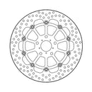 Halo Series Floating Brake Rotor Black TUV Approved For Front Right: Honda: 19-21 CB 500 X