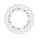 Flame Series Floating Brake Rotor Black TUV Approved For Front Left: BMW: 97-00 R 850 C 99 259C Cast Wheel Non-ABS