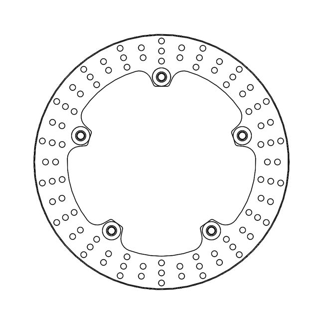 Halo Series Fixed Rivited Brake Rotor TUV Approved For Front Left & Right: BMW: 07-09 R 1200 GS 08