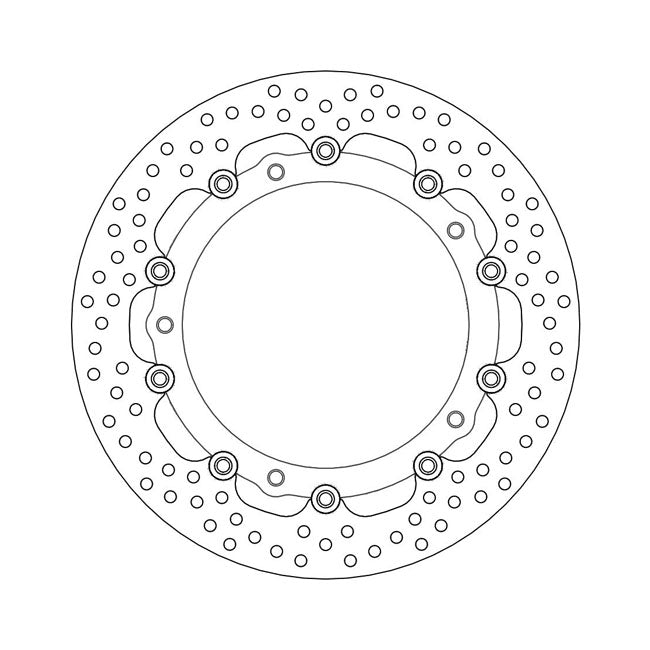 Halo Series Floating Brake Rotor TUV Approved For Front Left & Right: BMW: 06-07 F 800 S K71 Retrofit Rivet kit