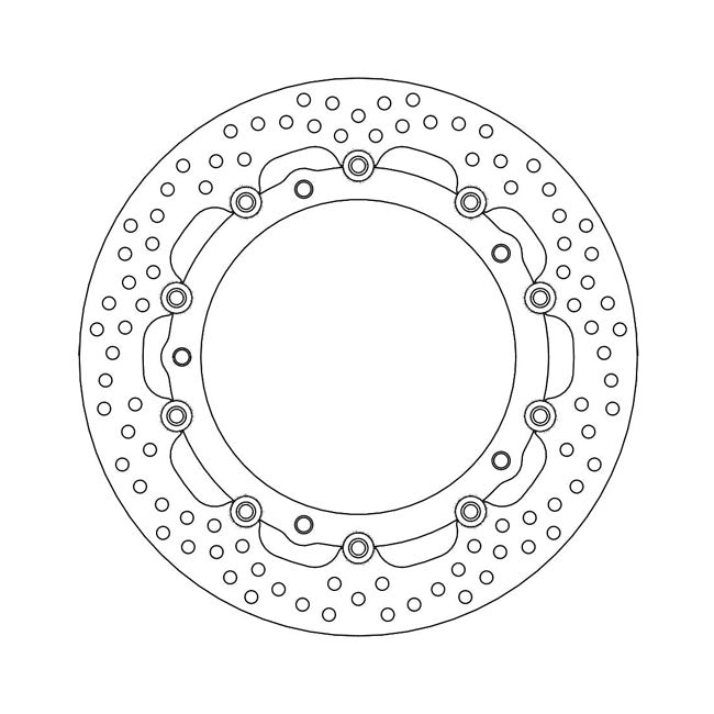 Halo Series Floating Brake Rotor TUV Approved For Front Left & Right: BMW: 14-16 F 800 GT K71