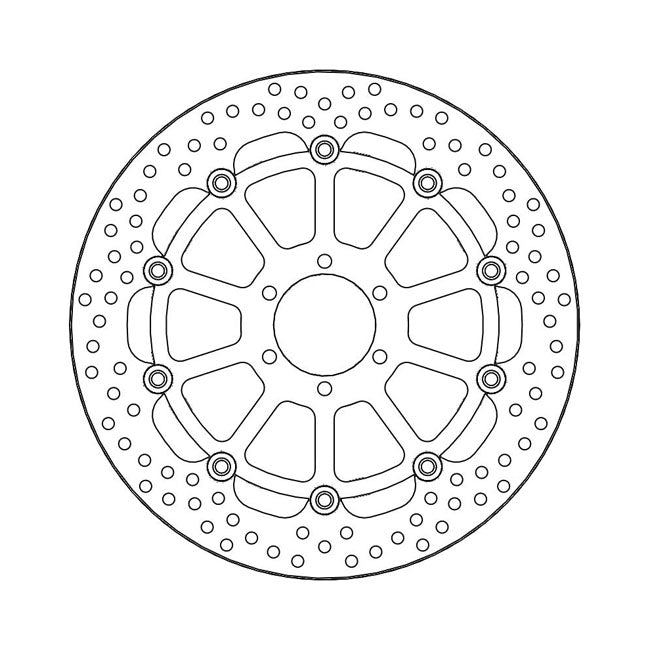 Halo Series Floating Brake Rotor TUV Approved For Front Left: MOTO-GUZZI: 16 Audace 1400