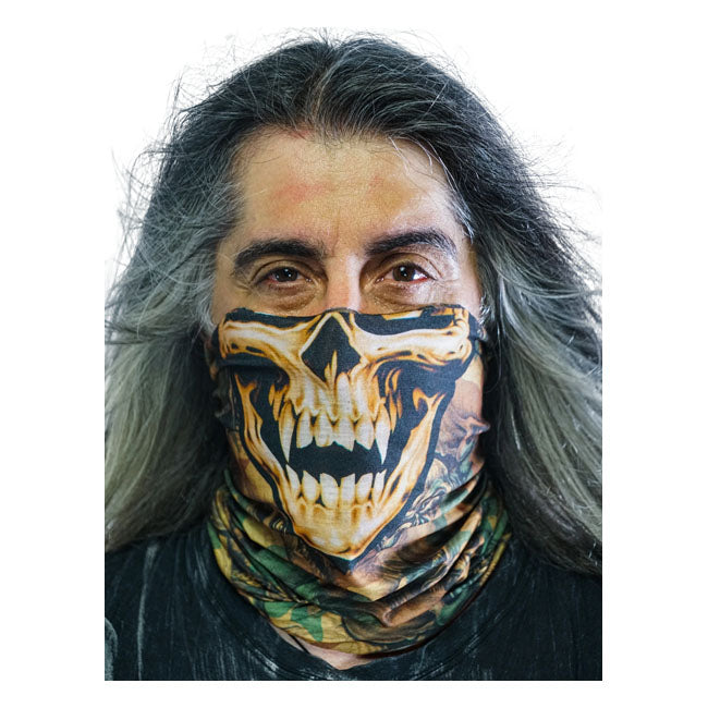 Skull Camo Tubular Mask Bandana
