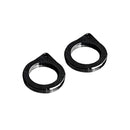 Speedometer Housing Brackets Black - 1 Inch