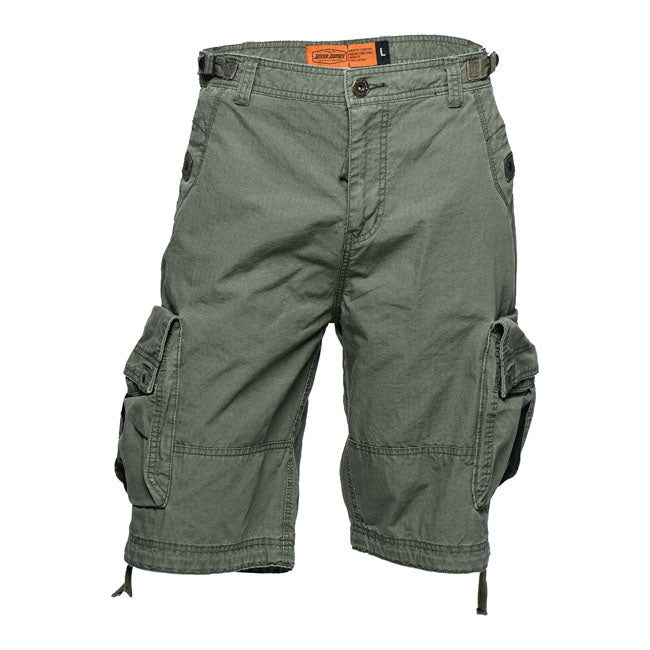 Caine Ripstop Cargo Shorts Olive Green