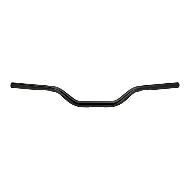 1 Inch Handlebar Tracker Mid 1-1/8 Inch O/S Black TUV Approved Fits 82-21 H-D (Excl. 08-21 E-Throttle Models) With 1-1/8" Diameter Risers