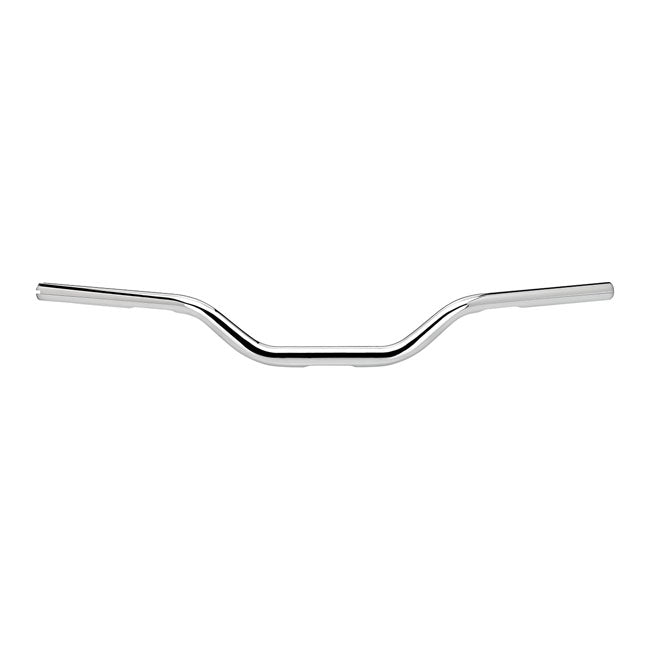 1 Inch Handlebar Tracker Mid O/S Chrome TUV Approved Fits 08-21 H-D E-Throttle With 1-1/8" Risers