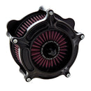 Turbine Air Cleaner Kit Black For 16-17 Softail