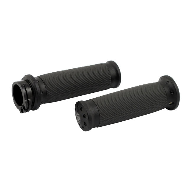 Tracker Grips Black Ops For 74-21 H-D With Single Or Dual Throttle Cables Excl. Street