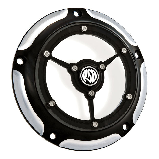 Clarity Derby Cover Black CC For 99-17 Dyna