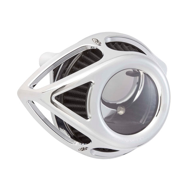 Clear Tear Air Cleaner Assembly Chrome For Delphi Inj.: 01-15 Softail