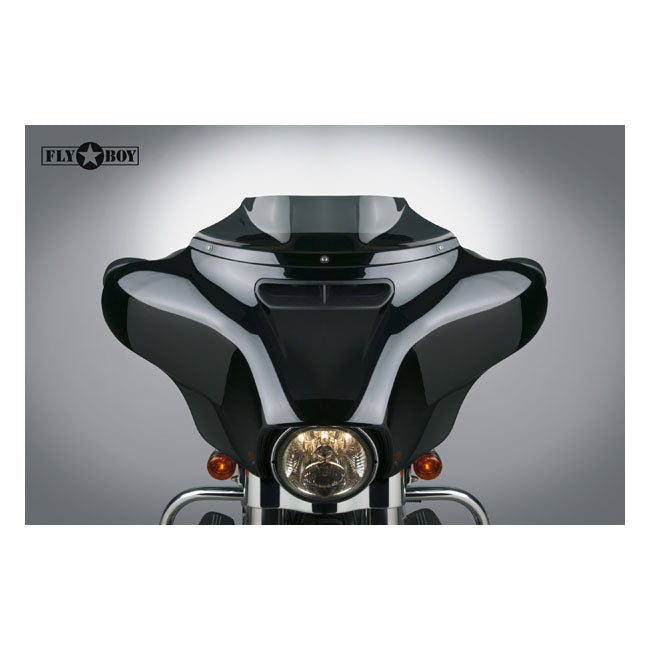 Fly Boy Windscreen Dark Tinted - 4 Inch For 14-21 FLHT, FLHX Touring
