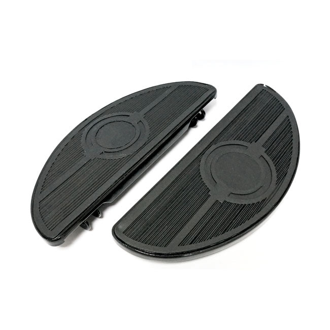 Oval Early Style Floorboards Solid Black