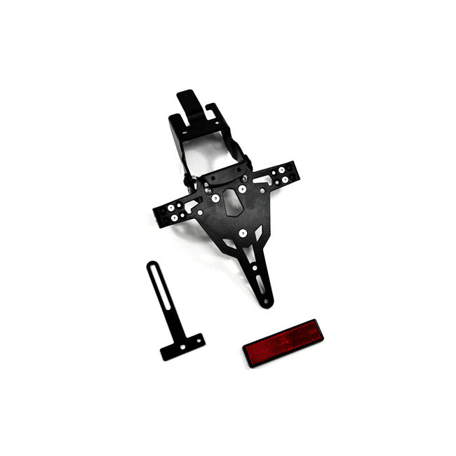 License Plate Bracket Pro Black For Kawasaki: 12-16 ER-6 n / ER-6 f