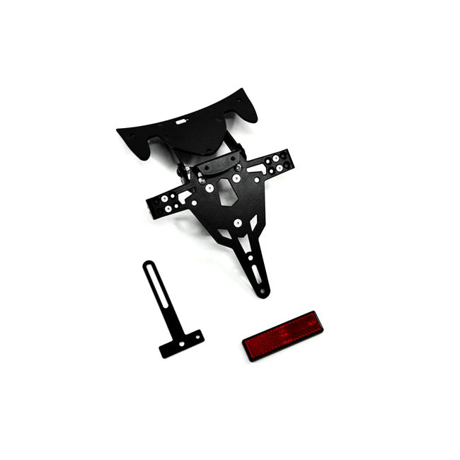 License Plate Bracket Pro Black For Kawasaki: 06-09 Versys 650