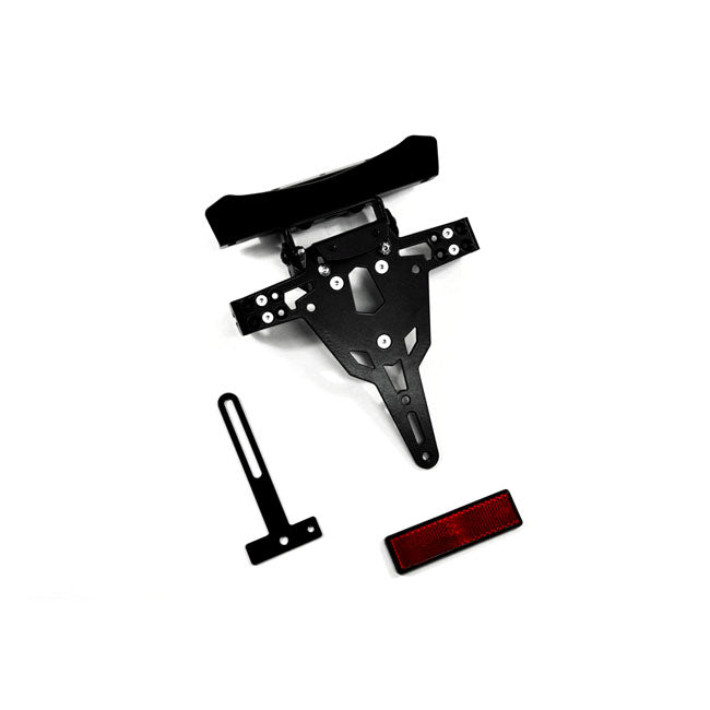 License Plate Bracket Pro Black For Kawasaki: 10-14 Versys 650