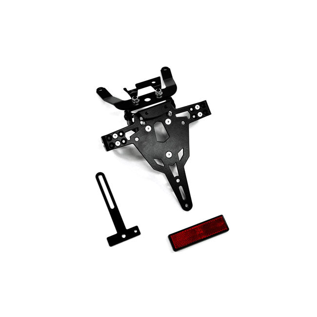 License Plate Bracket Pro Black For Kawasaki: 15-19 Versys 650