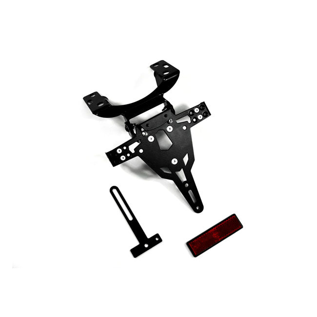 License Plate Bracket Pro Black For Suzuki: 07-08 GSX-R 1000