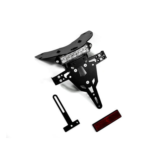 License Plate Bracket Pro Black For Suzuki: 09-15 SFV 650 Gladius