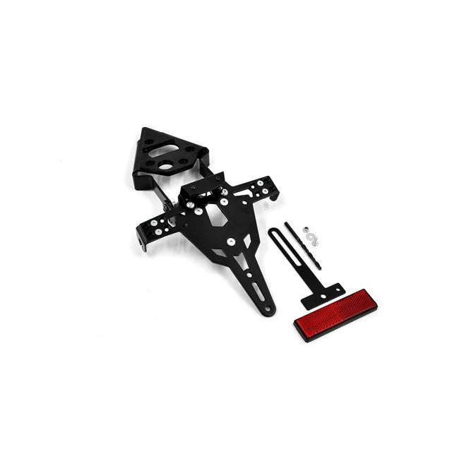 License Plate Bracket Pro Black For Triumph: 13-17 StreetTriple/Daytona 675