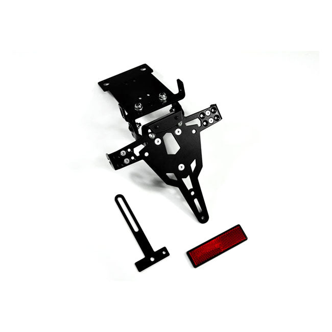 License Plate Bracket Pro Black For Yamaha: 04-09 FZ6 Fazer / 07-10 FZ6 Frazer S2