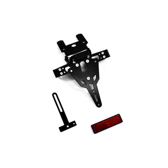 License Plate Bracket Pro Black For Yamaha: 02-03 YZF-R1 / 03-05 YZF R6