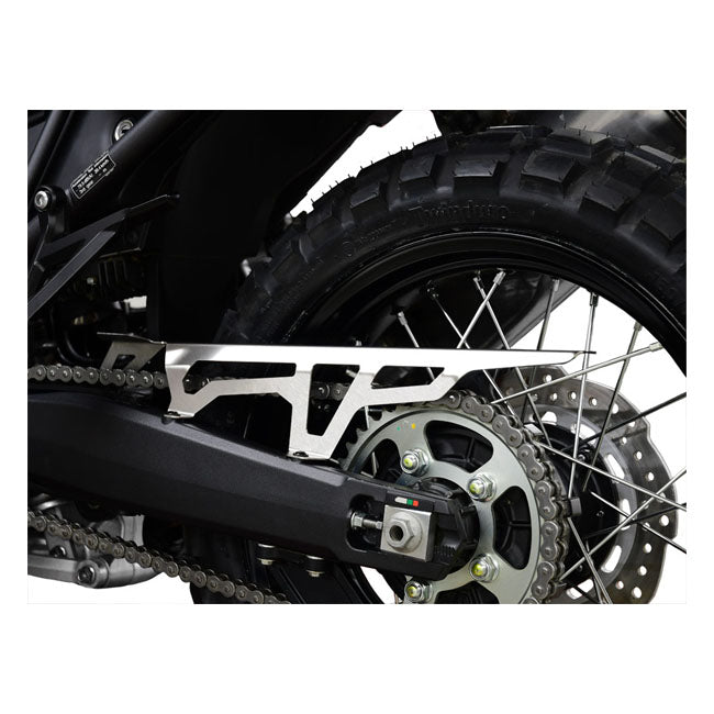 Chain Guard Silver For Honda: 16-19 CRF 1000 L Africa Twin