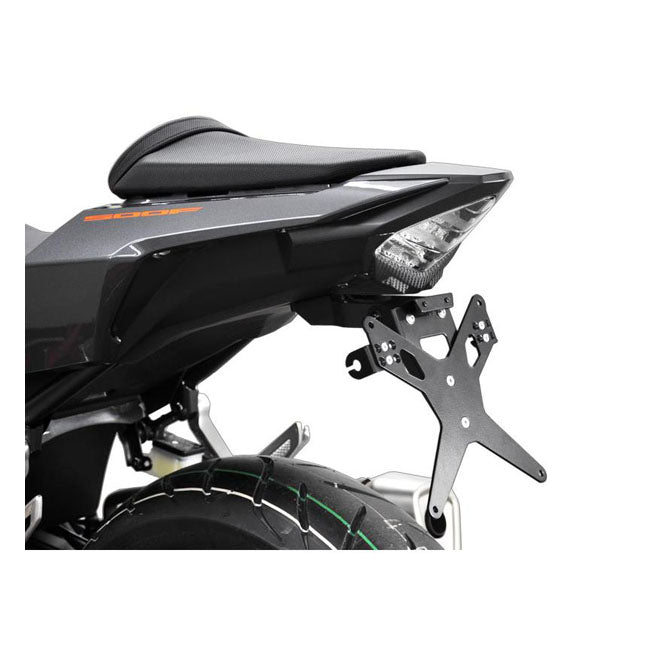 License Plate Bracket X-Line Black For Honda: 13-20 CB 500 F