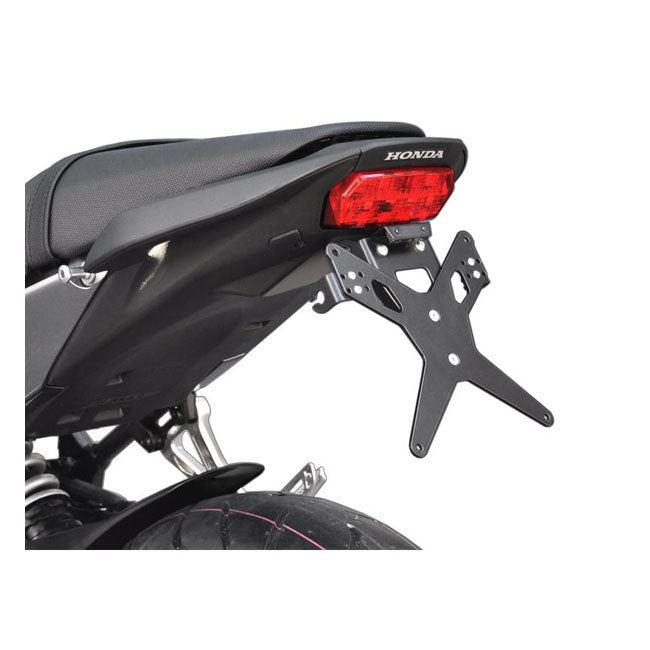 License Plate Bracket X-Line Black For Honda: 14-18 CB 650 F