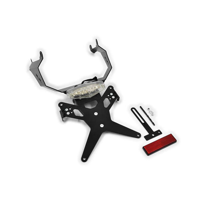 License Plate Bracket X-Line Black For Honda: 07-12 CBR 600 RR