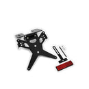 License Plate Bracket X-Line Black For Kawasaki: 05-08 ER-6 n / ER-6 f