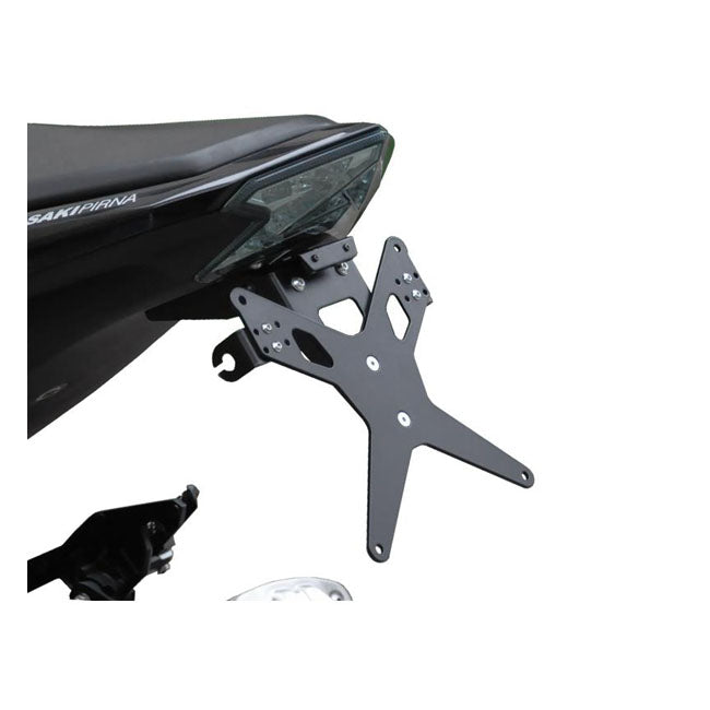 License Plate Bracket X-Line Black For Kawasaki: 13-17 Z 800 / e