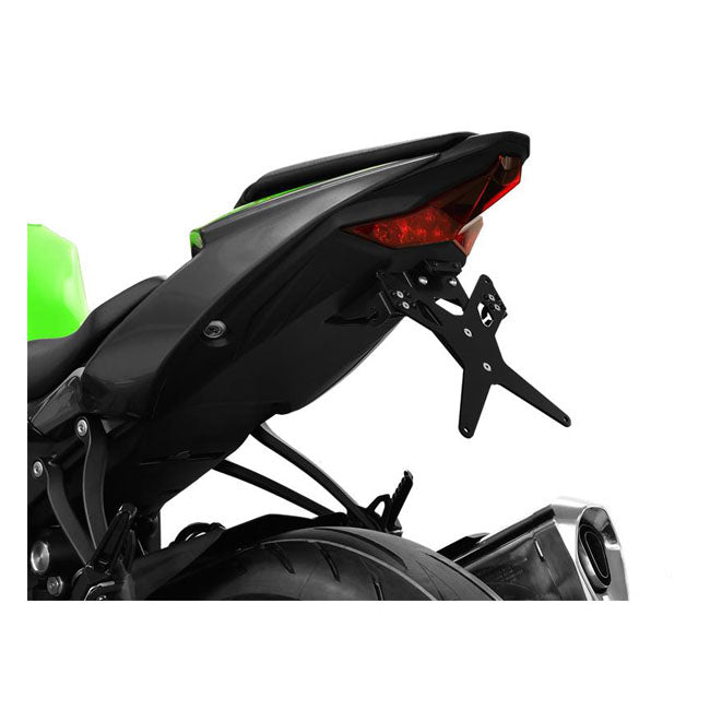 License Plate Bracket X-Line Black For Kawasaki: 2019 ZX-6R 636