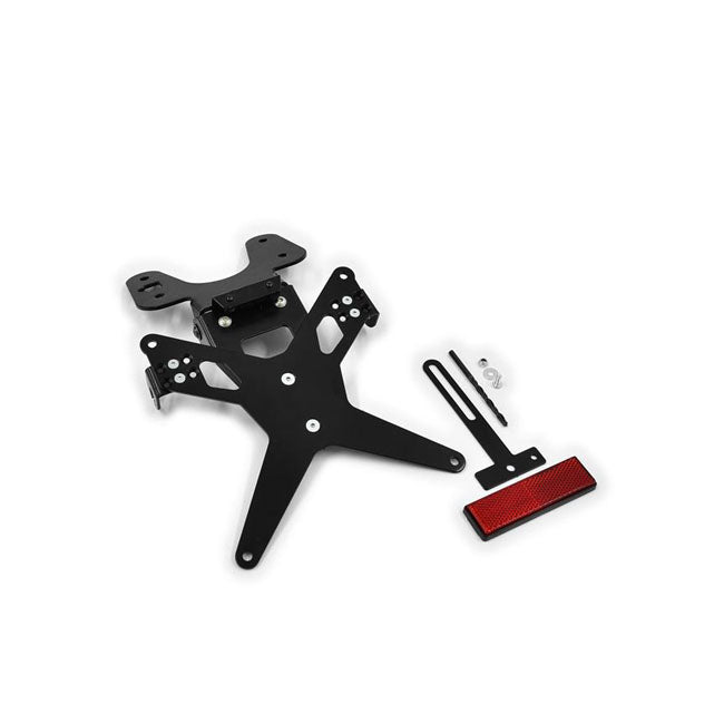 License Plate Bracket X-Line Black For Suzuki: 09-16 GSX-R 1000