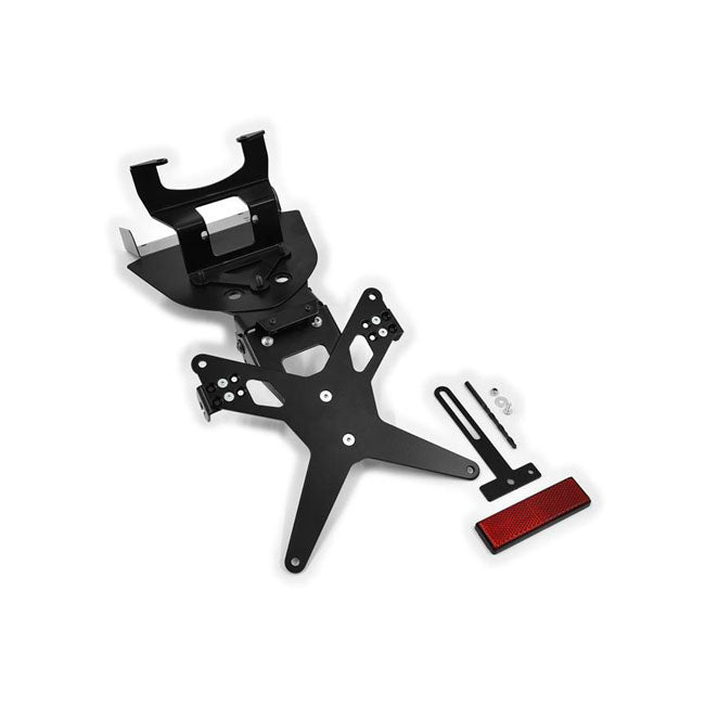 License Plate Bracket X-Line Black For Triumph: 07-12 StreetTriple 675/R