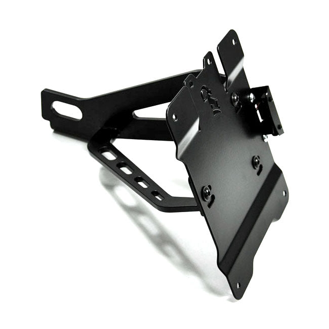 Side Mount License Plate Bracket Kit Black For 90-03 XL (NU)