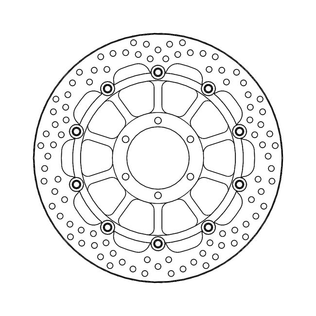 Halo Series Floating Brake Rotor TUV Approved For Front Left & Right: 18-19 S 1000 RR 19 K67 HP Wheel