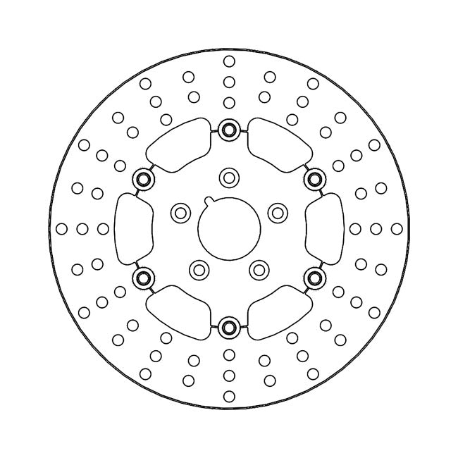 Adrian Front Brake Disc ABE Approved For Front Left & Right: 84-99 B.T., TC., XL Excl. XL1200C/S